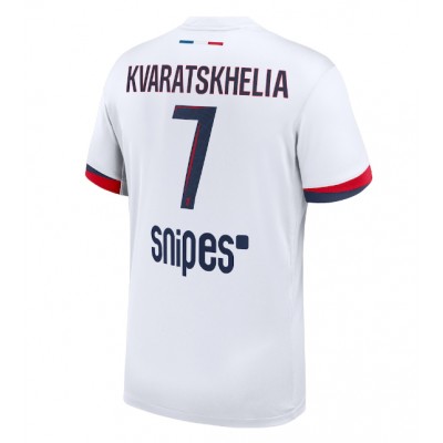 Camiseta Paris Saint-Germain Khvicha Kvaratskhelia #7 Segunda Equipación Replica 2025-26 mangas cortas Camiseta Paris Saint-Germain Khvicha Kvaratskhelia #7 Segunda Equipación Replica 2025-26 mangas cortas